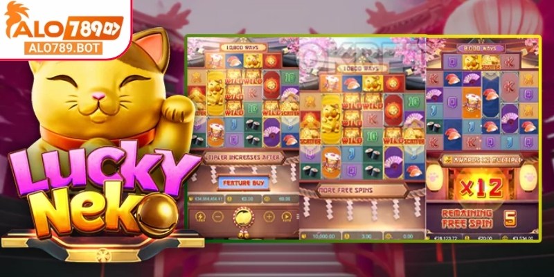 Lucky Neko Alo789 sở hữu bộ biểu tượng phong phú